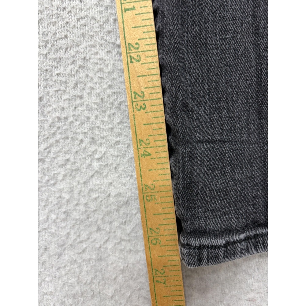 Madewell Curvy Stovepipe Jeans Womens 30 Gray Charcoal Mid Rise Straight 30x25 - Picture 7 of 14